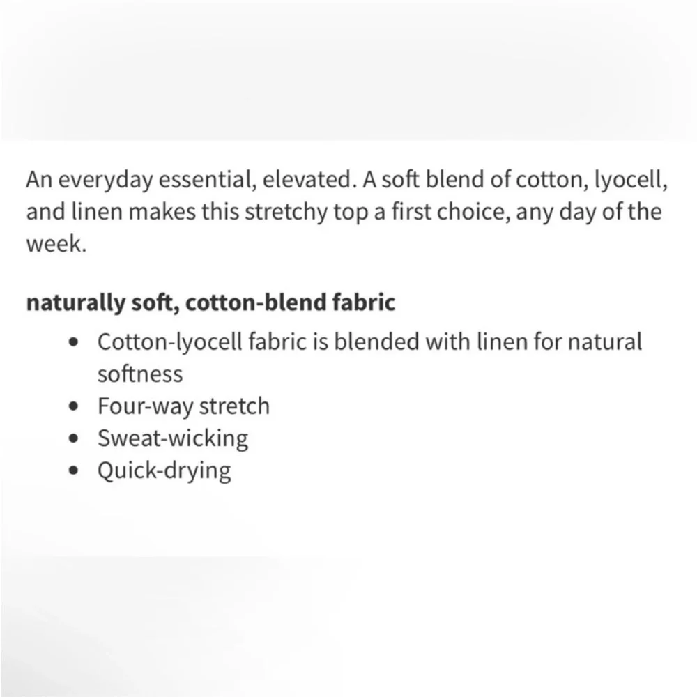 Lululemon Classic-Fit Cotton-Blend T-Shirt Cropped Short Sleeve White